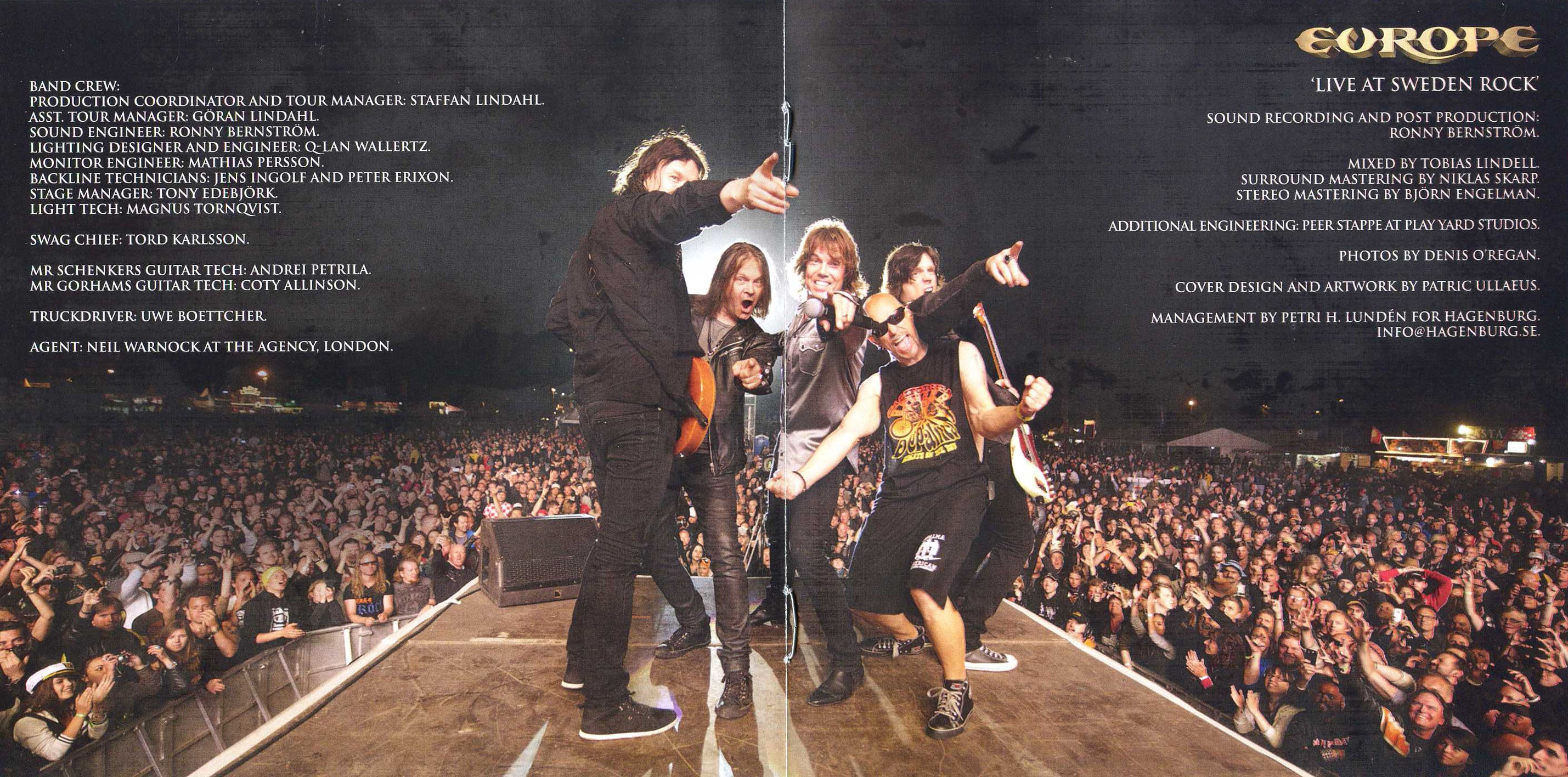 Europe  Live at Sweden Rock; 30th Anniversary : Booklet 5